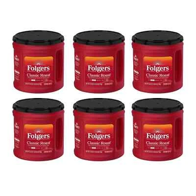 Folgers® Coffee, Classic Roast, Ground, 25.9 oz Canister, 6/Carton - Image 1 of 4