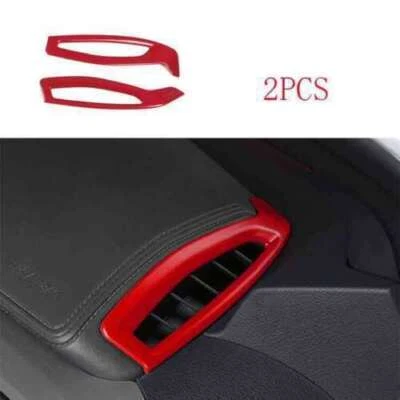 For Toyota CHR CH~R 2018~2022 ABS Red Instrument L&R Air Outlet Vent Trim 2pcs - Image 1 of 4