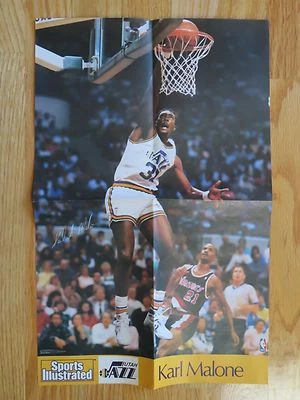Rare Send-Away KARL MALONE #32 UTAH JAZZ Sports Illustrated Poster - Image 1 of 2