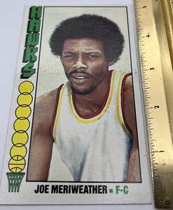 Joe Meriweather Rookie Card 1976 Toops Large #37