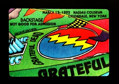 Grateful Dead Backstage Pass Puzzle Speedboat New York Nassau 3/12/92 3/12/1992 - Image 1 of 4