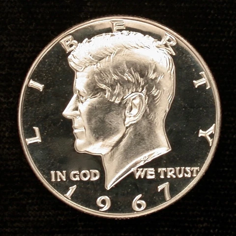 1967 SMS 50c HIGH GRADE CAMEO !!!!! GORGEOUS 2-SIDED FROST !!!!! Cover