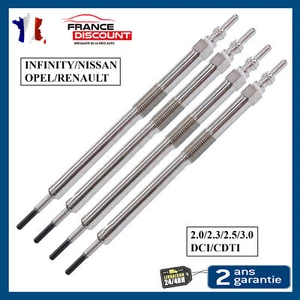 4 Bougie de préchauffage de Primastar Vivaro Trafic 2 II 2,0 2,0l Dci 90 115 120 - Imagen 1 de 5