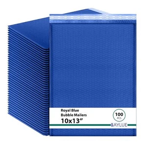 Königsblau 10x13 Zoll Poly Luftpolster Versandtaschen | Selbstklebende gepolsterte Umschläge für dicke - Bild 1 von 7