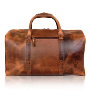HANDGEFERTIGT Reisetasche Leder Herren Damen Weekender Groß XXL Handgepäck - Bild 1 von 9