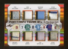 2018 Leaf In The Game Used Jersey Mantle Williams Griffey Musial 5/12 70242
