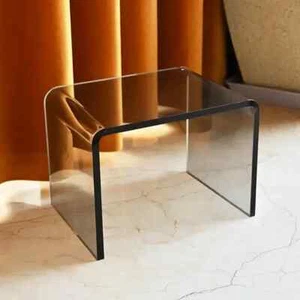 Acrylglas Hocker Wohnmöbel Fußhocker Sofa Wohnzimmer Couchtisch Beistelltisch - Bild 1 von 15