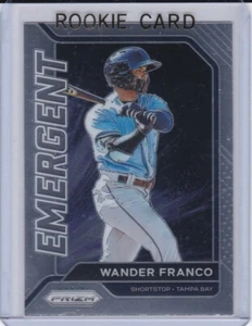 WANDER FRANCO ROOKIE CARD Tampa Bay Rays PRIZM EMERGENT $$ RC Baseball MINT! - Picture 1 of 2