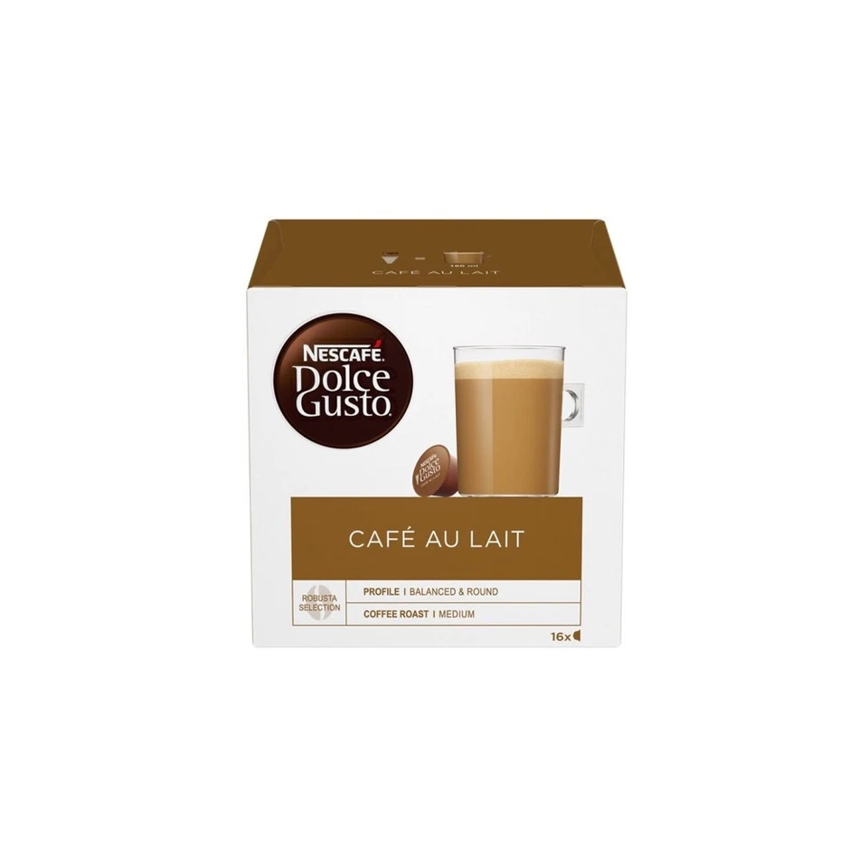 Cápsulas de café Nescafé Dolce Gusto CAFE AU LAIT 1 caja/16 ct.-ENVÍO GRATUITO Foto 1 de 1