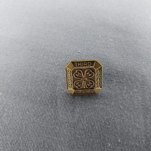 Prendedor chaqueta sombrero solapa tercer año agricultura 4H - Imagen 1 de 2