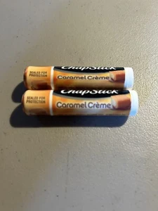 CHAPSTICK CARAMEL CREME Lip Balm Lot of 2 New Sealed YUMMY Favorite! - Picture 1 of 2