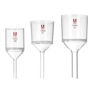 Borosilicate Sand Core Filter Funnel 35ml-2000ml Glassware G1-G6 Sand Core - Picture 1 of 9