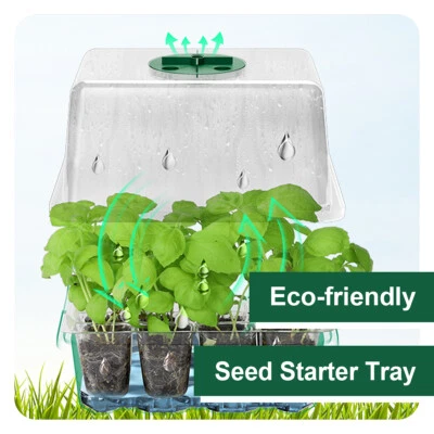 18*14*15.5 Seedling Tray with Grow Light Germination Nursery plants Packs Pot - Image 1 of 4