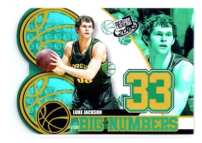 2004 Press Pass #BN2 Luke Jackson Big Numbers Oregon Ducks Foto 1 de 2