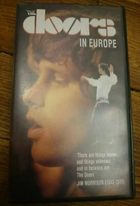 THE DOORS IN EUROPE UK VHS MUSIC Video JIM MORRISON 1968 Granada  - Picture 1 of 2