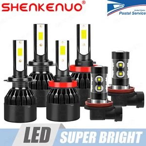 For 2013-2016 2017 2018 Traverse LED Headlight Hi&Lo + Fog Light Bulbs Combo 6x - Picture 1 of 12