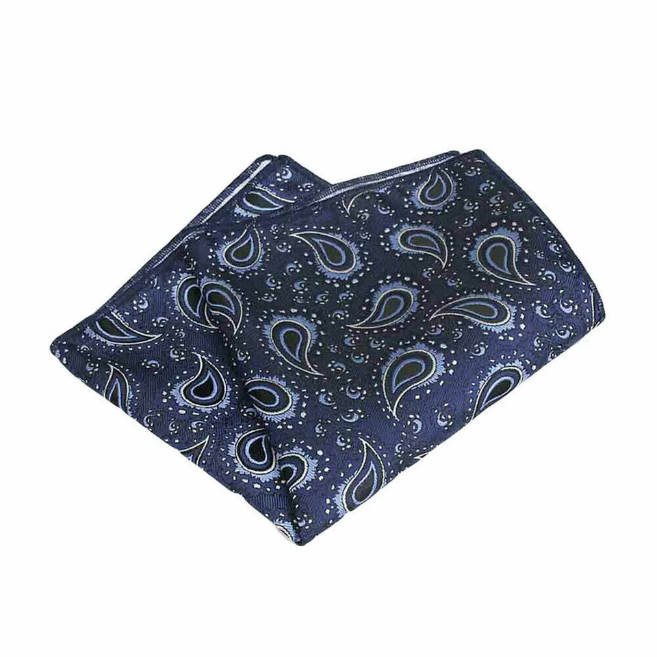 Men’s Classic Paisley Handkerchief Hanky Wedding Party High Grade Pocket Square - Image 1 of 1