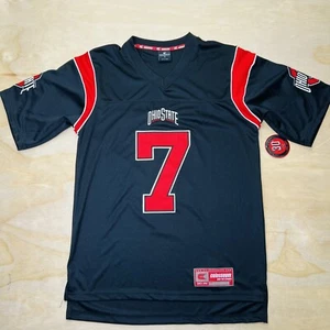 NEW SM Ohio State Buckeyes Colosseum #7 Black Fashion Replica Jersey - Picture 1 of 12