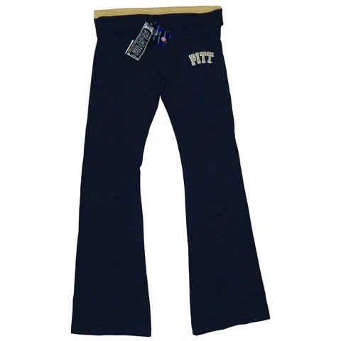 NWT University Pittsburgh Pitt Panthers So Low 2 Color Block Flair Pants Large Cover