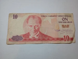 Turkey 10 Lira 2005 Well Circulated Banknote Foreign Currency World Paper Money - Picture 1 of 2