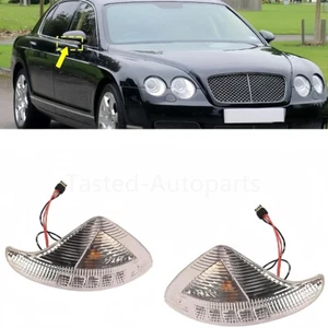For Bentley Continental Gt Flying Spur mirror light lens Kit OEM:3W0949101/102 - Picture 1 of 11