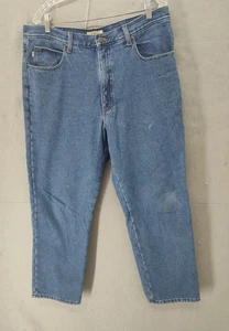 Pantalones de mezclilla LL Bean para hombre 38x30 azul calce clásico forrados de lana calentador de invierno - Imagen 1 de 20
