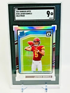 2024 Donruss Optic Jayden Daniels Holo #248 Rated Rookie Commanders - SGC 9 - Bild 1 von 2