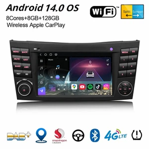 Qualcomm 128GB Android 14 Carplay Autoradio Navi Mercedes E/CLS Klasse W211 W219 - Bild 1 von 20