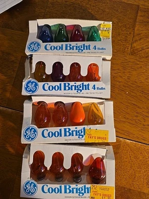 4 Multicolor Packages GE Cool Bright 5 Watt Bulbs Package of 4 Bulbs - Image 1 of 2