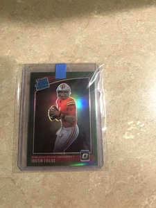 2021 Panini Chronicles Donruss Optic Justin Fields RR RC Green Ref NO 202! - Bild 1 von 2
