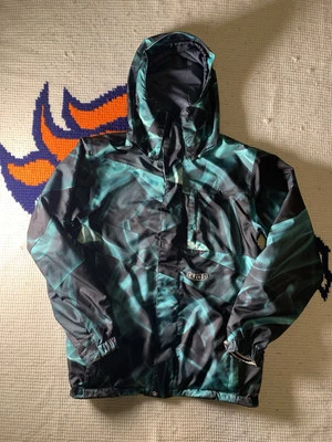 Vintage Volcom Nimbus 15,000mm/ 10,000GM Snowboard Jacket Thermal Green size s!  - Image 1 of 4