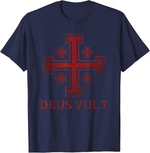 Katholischer Tempelritter Kreuzritter Kreuz T-Shirt Hoodie - Bild 1 von 14