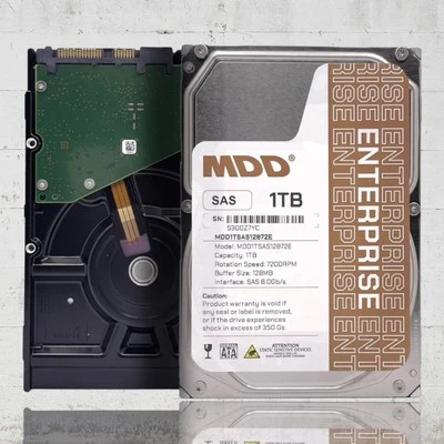 MDD 1TB 7200RPM SAS 6Gb/s 128MB 7200RPM 3.5inch Internal Enterprise Hard Drive - Image 1 of 4