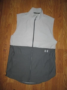Mens UNDER ARMOUR fitted full zip golf vest jacket sz L Lg - Picture 1 of 1