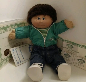 Jesmar Cabbage Patch bambola Spagna 1983 capelli sfocati testa stampo #1 lentiggini originale - Foto 1 di 17