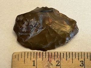 Antique Paiute Nevada Found 2.75” Beautiful Brown Jasper Scraper - Picture 1 of 9