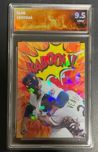 Nolan Ryan Vs Ventura Custom Foil Card graded 9.5 Slab Central - Picture 1 of 2