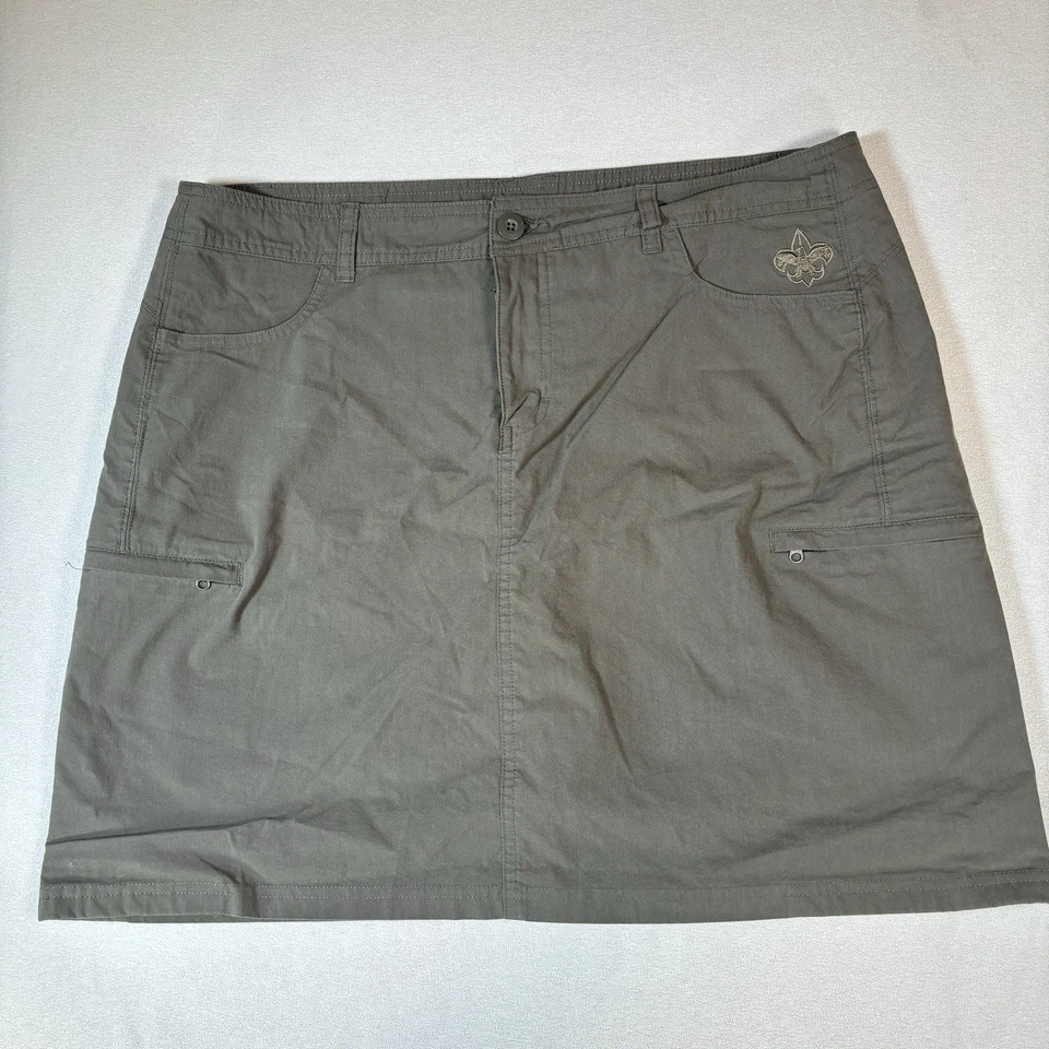 Boy Scouts Skort Mujer Talla 16 Verde Den Madre Senderismo Damas Uniforme Carga Foto 1 de 4