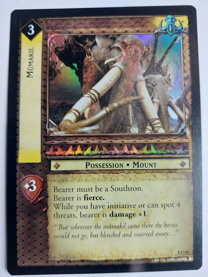 LOTR TCG Siege of Gondor MUMAKIL 8U64 FOIL MP - Image 1 of 1