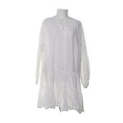 H&M, Kleid, Größe: M, Weiß/Gold, Baumwolle, Sonstiges, Damen #X65 - Bild 1 von 4