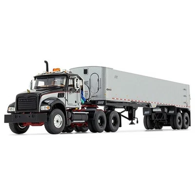 1/50 Mack Granite MP Day Cab Black Silver East Genesis End Dump Trailer 50-3456 - Image 1 of 4