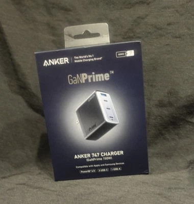 Anker 747 GaNPrime 150W 4-Port USB Wall Charger - Black - A2340111 - Image 1 of 4
