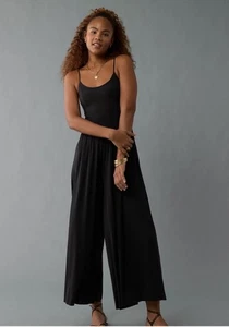 American Eagle weich & sexy gerippt weites Bein ärmellos Overall Größe Small - Bild 1 von 7