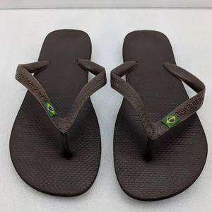Havaianas Top Flip Flops / Sandalen, Brasilien Flagge Logo, USA Größe 9, EU 41-42, SCHÖN - Bild 1 von 9
