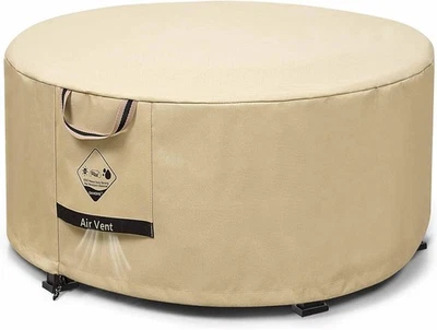 738N Max Tension, Gas Fire Pit Cover Round, Fits for 48 Inch, 600D Upgraded - Image 1 of 4