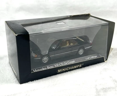 Minichamps 1:43 Mercedes Benz 300 CE-24 Coupe Black 1990 w/  Box Limited Edition - Image 1 of 4