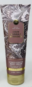 1 COZY VANILLA BOURBON BATH & BODY WORKS ULTIMATE HYDRATION CREAM LOTION 8OZ - Picture 1 of 1