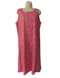 Vestido Falda Desgarrada Coral Sin Mangas Grande Línea A Informal Elegante Bolsillos - Imagen 1 de 9