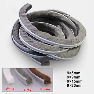 Universal Self Adhesive Brush Gasket Sealing Brush Door Brush Window Doors - Picture 1 of 6