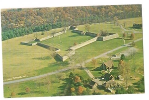 OLD FORT FREDERICK Aerial View Hagerstown Hancock Maryland MD Postcard 1963 - Picture 1 of 2